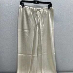 LilySilk Full Bias Cut Silk Pants – Ivory – Size 6 – NWT